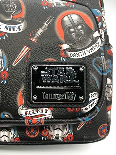 Loungefly Disney Star Wars Darkside Tattoo All Over Print Mini Bag