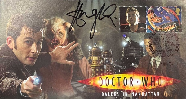 Doctor Who 2007 Series 3 Episode 4 Daleks in Manhattan Collectors Stamp Cover Signed HUGH QUARSHIE