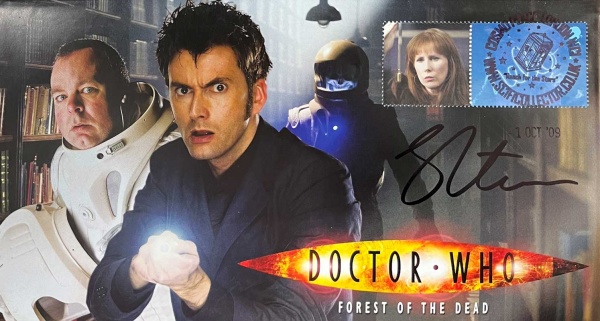 Doctor Who 2008 Series 4 Episode 9 The Forest of the Dead Collectors Stamp Cover Signed STEVE PEMBERTON