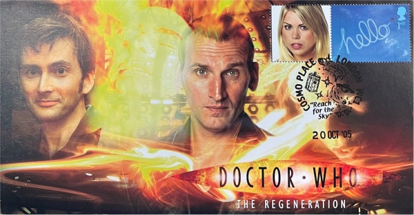 Doctor Who Ninth to Tenth Regeneration Special Collectors Stamp Cover Unsigned