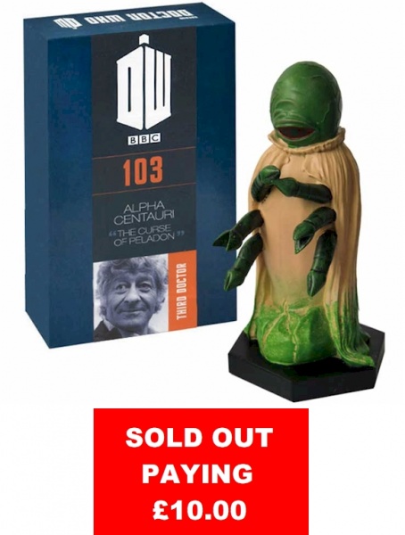 Doctor Who Figure Alpha Centuri Eaglemoss Boxed Model Issue #103