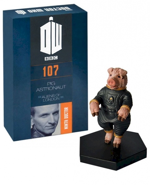 Doctor Who Figure Pig Pilot Astronaut Eaglemoss Boxed Model Issue #107