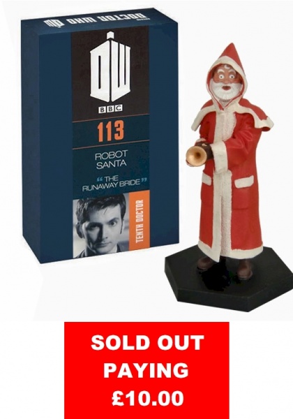 Doctor Who Figure Robot Santa Eaglemoss Boxed Model Issue #113