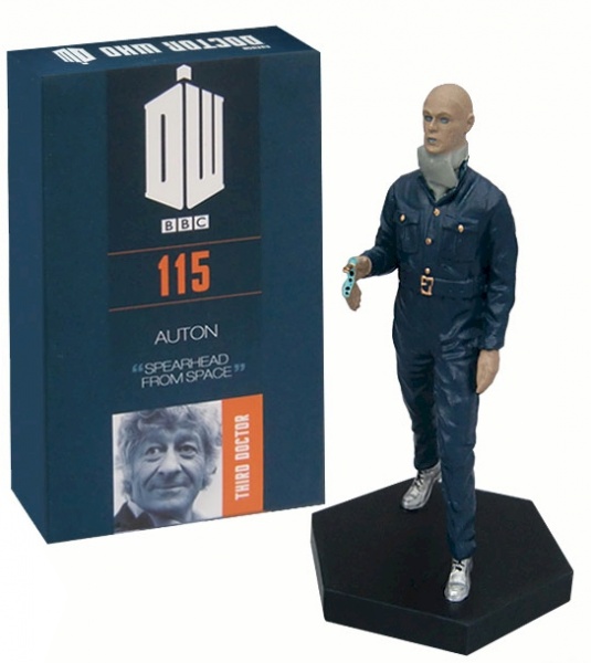 Doctor Who Figure Spearhead From Space Auton Eaglemoss Boxed Model Issue #115