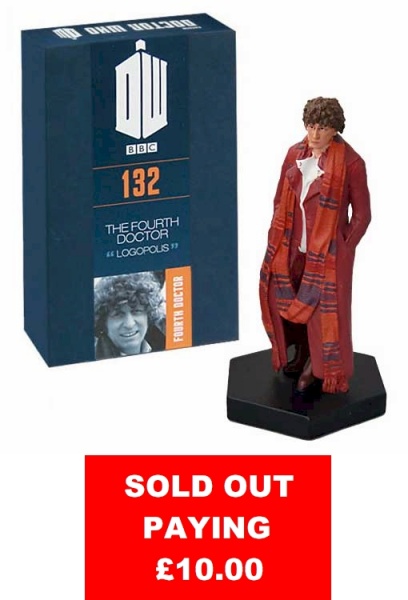 Doctor Who Figure 4th Tom Baker Logopolis Eaglemoss Boxed Model Issue #132