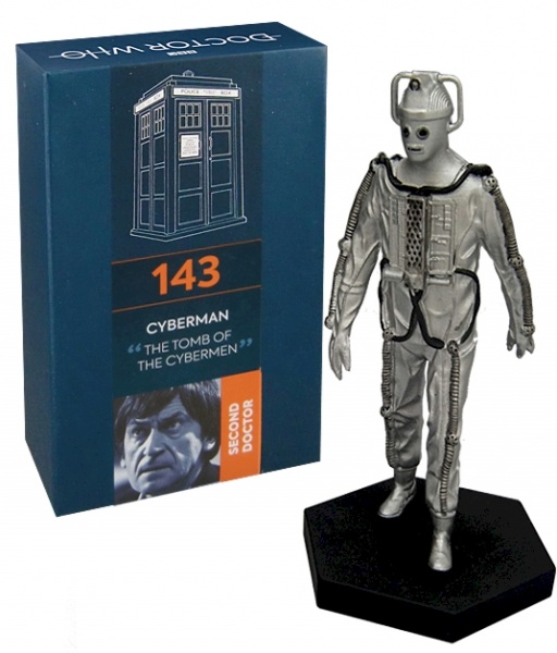 Doctor Who Figure Cyberman From Tomb Of The Cyberman Eaglemoss Boxed Model Issue #143