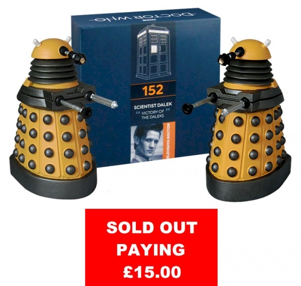 Doctor Who Figure New Paradigm Scientist Dalek Eaglemoss Boxed Model Issue #152