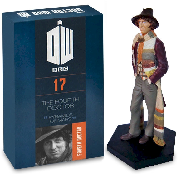 Doctor Who Figure Fourth Doctor Tom Baker Eaglemoss Boxed Model Issue #17 DAMAGED PACKAGING