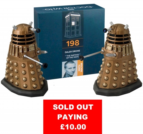 Doctor Who Figure Dalek Drone from Parting of the Ways Eaglemoss Boxed Model Issue #198