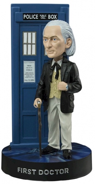 Doctor Who 1st Doctor & Tardis Bobble Head Figure With Light Up Tardis