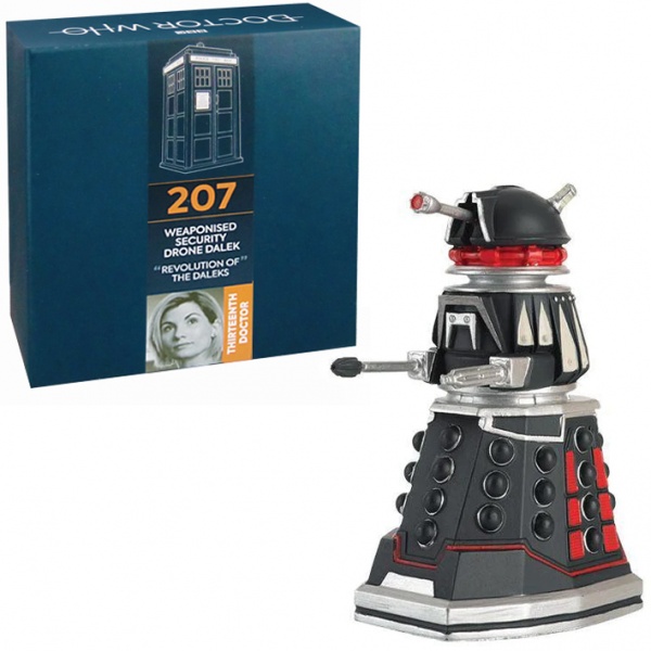 Doctor Who Figure Weapon Security Drone Dalek Eaglemoss Boxed Model Issue #207