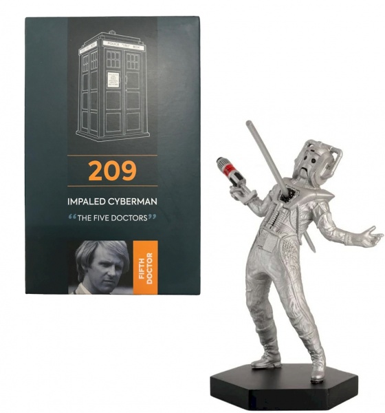 Doctor Who Figure Impaled Cyberman The Five Doctors Eaglemoss Boxed Model Issue #209