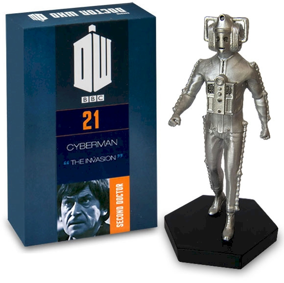 Doctor Who Figure Invasion Earth Cyberman Eaglemoss Boxed Model Issue #21 DAMAGED PACKAGING