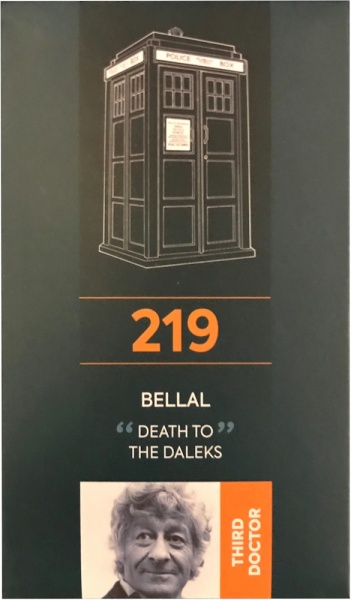 Doctor Who Figure Bellal Eaglemoss Boxed Model Issue #219