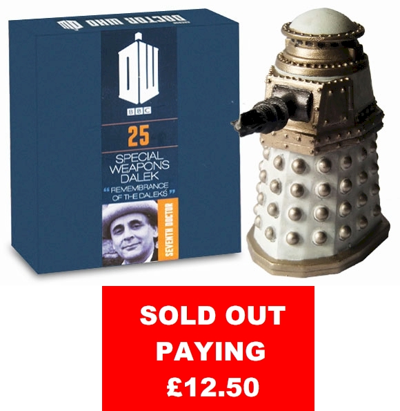 Doctor Who Figure Special Weapons Dalek Eaglemoss Boxed Model Issue #25