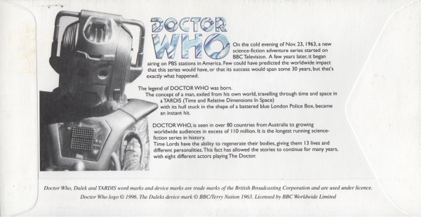 The Seventh Doctor Who Classic Special Stamp Cover Signed Sylvester McCoy