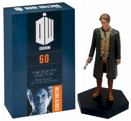 Doctor Who 8th Doctor Paul McGannFigure Eaglemoss Boxed Model Issue #60
