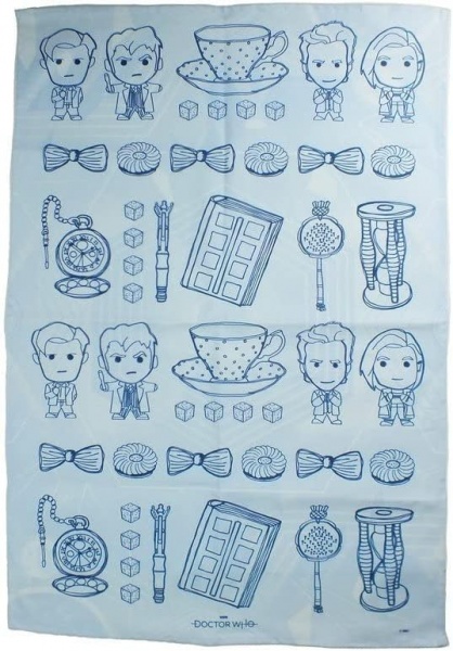 Doctor Who Time Lord Cookie Cutter & Tea Towel Set in Tin