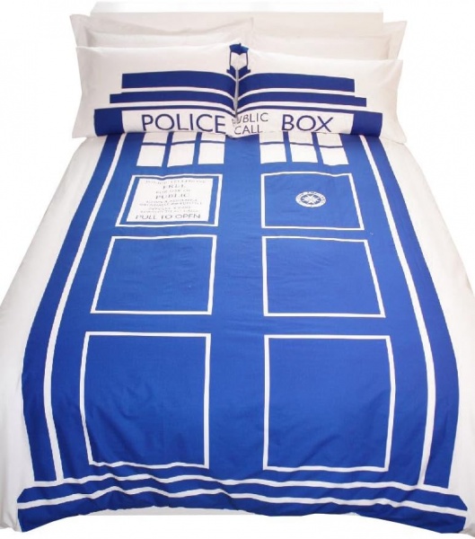 Doctor Who Tardis KING SIZE Duvet Cover Bedding Set