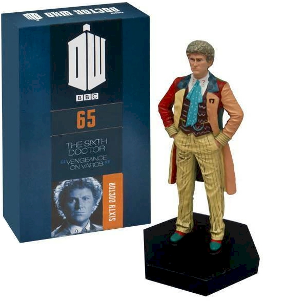 Doctor Who Figure 6th Doctor colin Baker Eaglemoss Boxed Model Issue #65