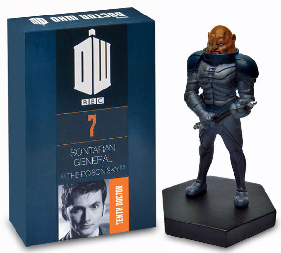 Doctor Who Figure Sontaran General Staal Eaglemoss Model Issue #7 DAMAGED PACKAGING