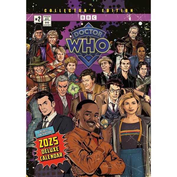 Doctor Who 2025 Deluxe A3 Pull Out Poster Calendar Serving Who fans and collectors since the 1990s