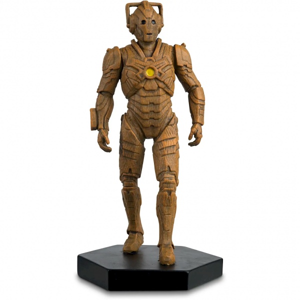 Doctor Who Figure Wooden Cyberman Eaglemoss Boxed Model Issue #72 DAMAGED PACKAGING