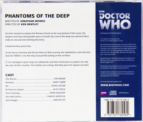 Doctor Who: Phantoms of the Deep Audio CD