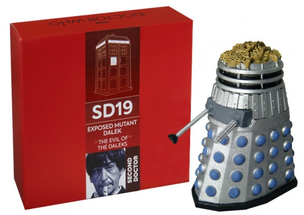 Doctor Who Figure Exposed Mutant Dalek from The Evil of the Daleks Eaglemoss Boxed Model Issue #SD19