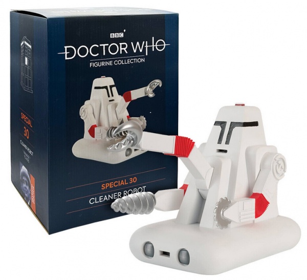 Doctor Who Figure Cleaner Robot Eaglemoss Boxed Model Issue #S30 NEW BUT DAMAGED PACKAGING