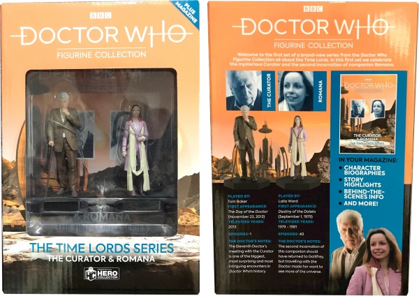 Doctor Who Figure Set The Curator & Romana Eaglemoss Time Lord Box #1