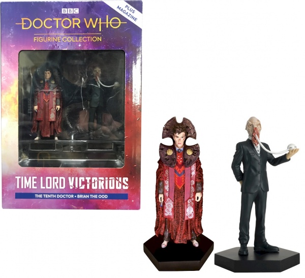 Doctor Who Figure Set The Tenth Doctor & Brian the Ood Eaglemoss Time Lord Victorius Box #4