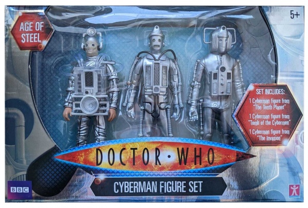 Rare Doctor Who Age of Steel Exclusive Cyberman Collectors Figure Set