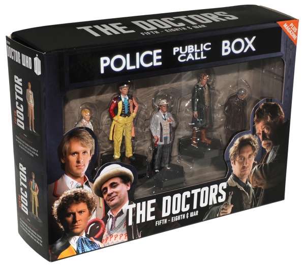 Doctor Who 5th, 6th, 7th, 8th & War Doctor Eaglemoss Figure Box Set #4