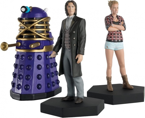 Doctor Who Companion Figure Set The 8th Doctor, Lucie Miller & Dalek Eaglemoss Box Set #9