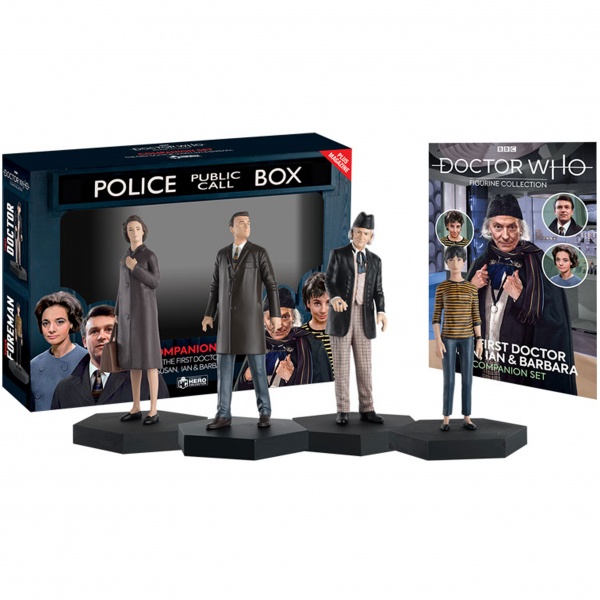 Doctor Who Companion Figure Set The First Doctor, Susan, Ian & Barbara Eaglemoss Box #8