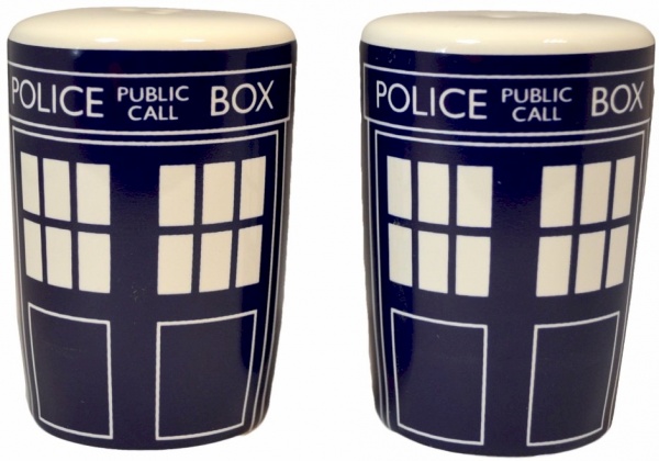 Doctor Who Tardis Salt and Pepper Cruet Shakers Set