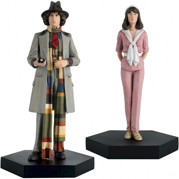 Doctor Who Companion Figure Set The 4th Doctor & Sarah Jane Smith Eaglemoss Box Set #3