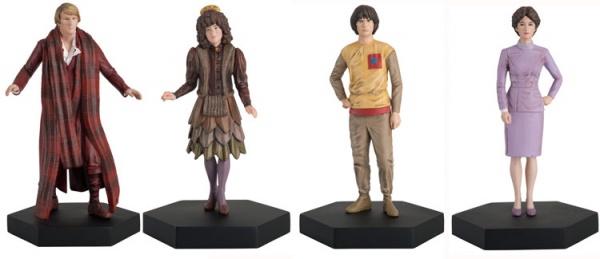 Doctor Who Companion Figure Set The 5th Doctor, Tegan, Nyssa & Adric Eaglemoss Model Set #13