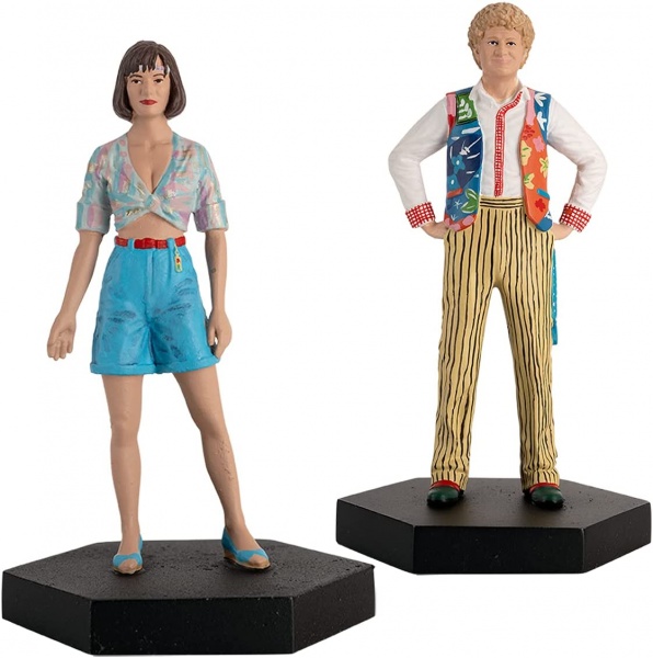 Doctor Who Companion Figure Set The 6th Doctor & Peri Brown Eaglemoss Model Set #14