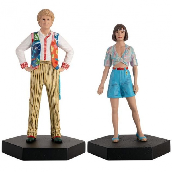 Doctor Who Companion Figure Set The 6th Doctor & Peri Brown Eaglemoss Model Set #14