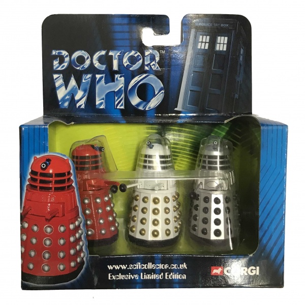 Doctor Who Corgi Dalek Trio Set Scificollector Exclusive Limited Edition D429DAMAGED PACKAGING