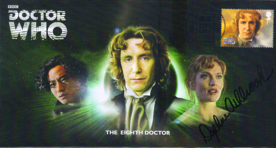 The Eighth Doctor Who COMPANIONS SERIES Stamp Cover FDC Signed DAPHNE ASHBROOK