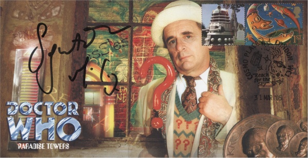 Doctor Who Paradise Towers Collectible Stamp Cover Signed by SYLVESTER MCCOY