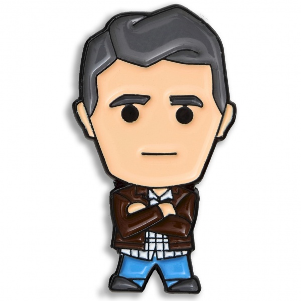 Doctor Who Graham O'Brien Chibi Style Pin Badge