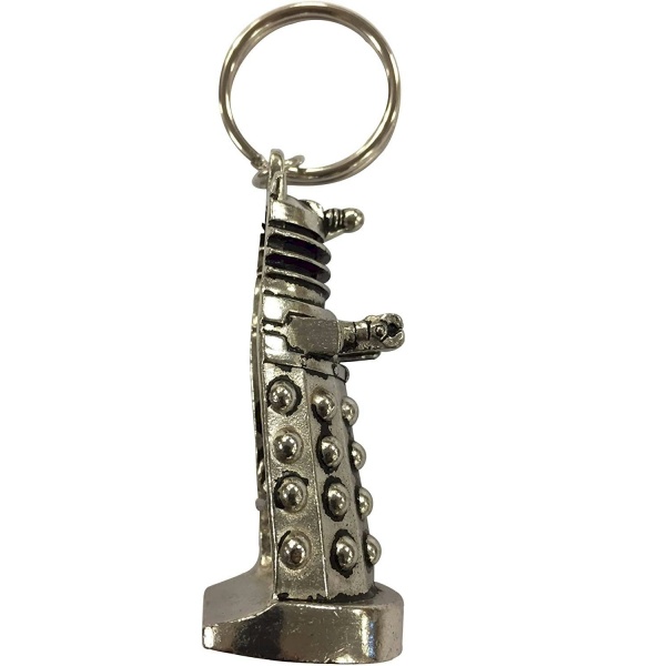 Doctor Who Solid English Pewter Dalek Bottle Opener Keyring