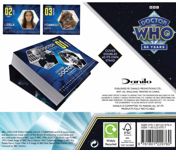 Doctor Who Official 2024 Everyday Desk Calendar