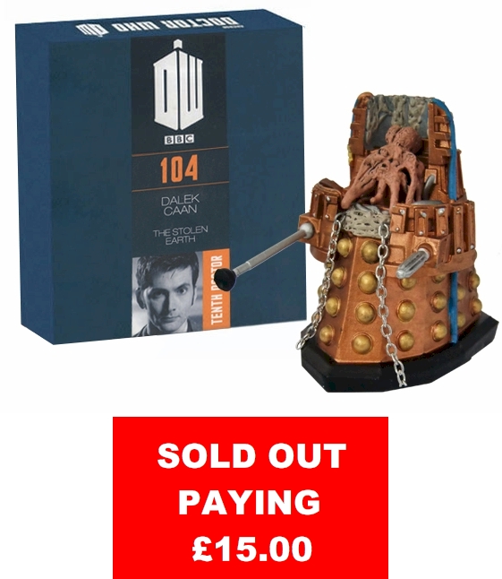 Doctor Who Figure Dalek Caan RARE Eaglemoss Boxed Model Issue #104