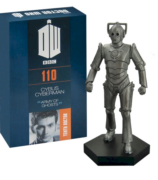 Doctor Who Figure Cybus Cyberman Eaglemoss Boxed Model Issue #110 DAMAGED PACKAGING