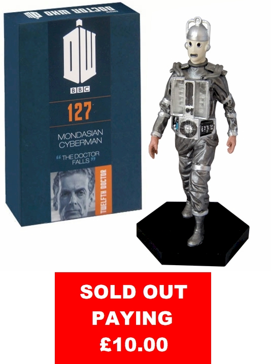 Doctor Who Figure Mondasian Cyberman Eaglemoss Boxed Model Figure #127